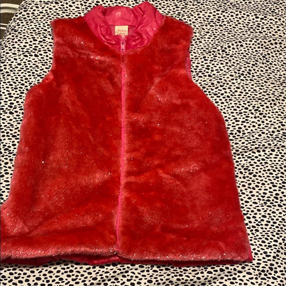 Vibrant Hot Pink Faux Fur Vest